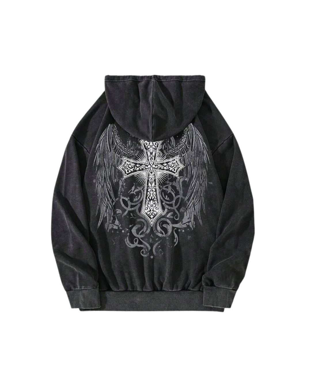 Hoodie Gothic Cross Y2K